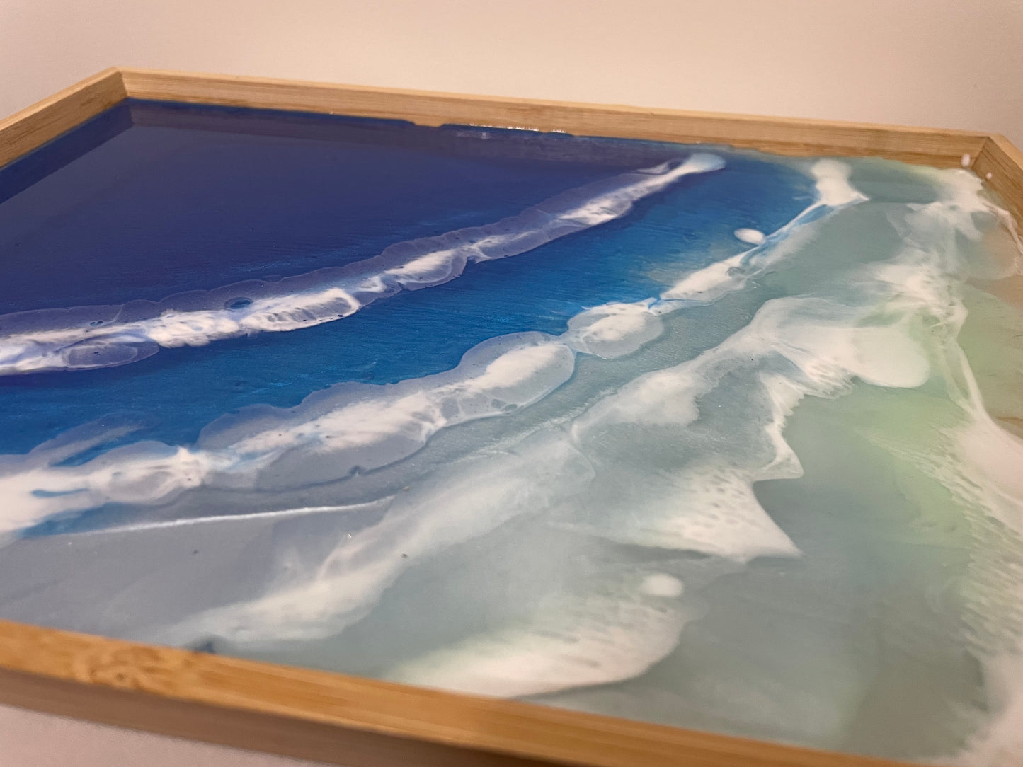 ocean-inspired serving tray