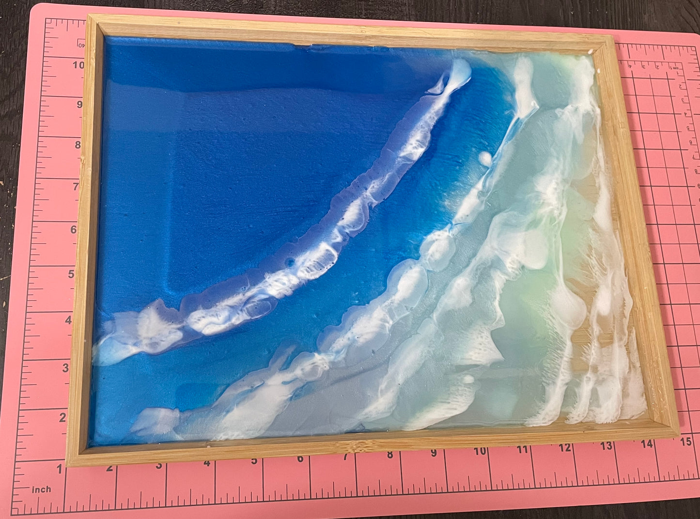 ocean-inspired serving tray