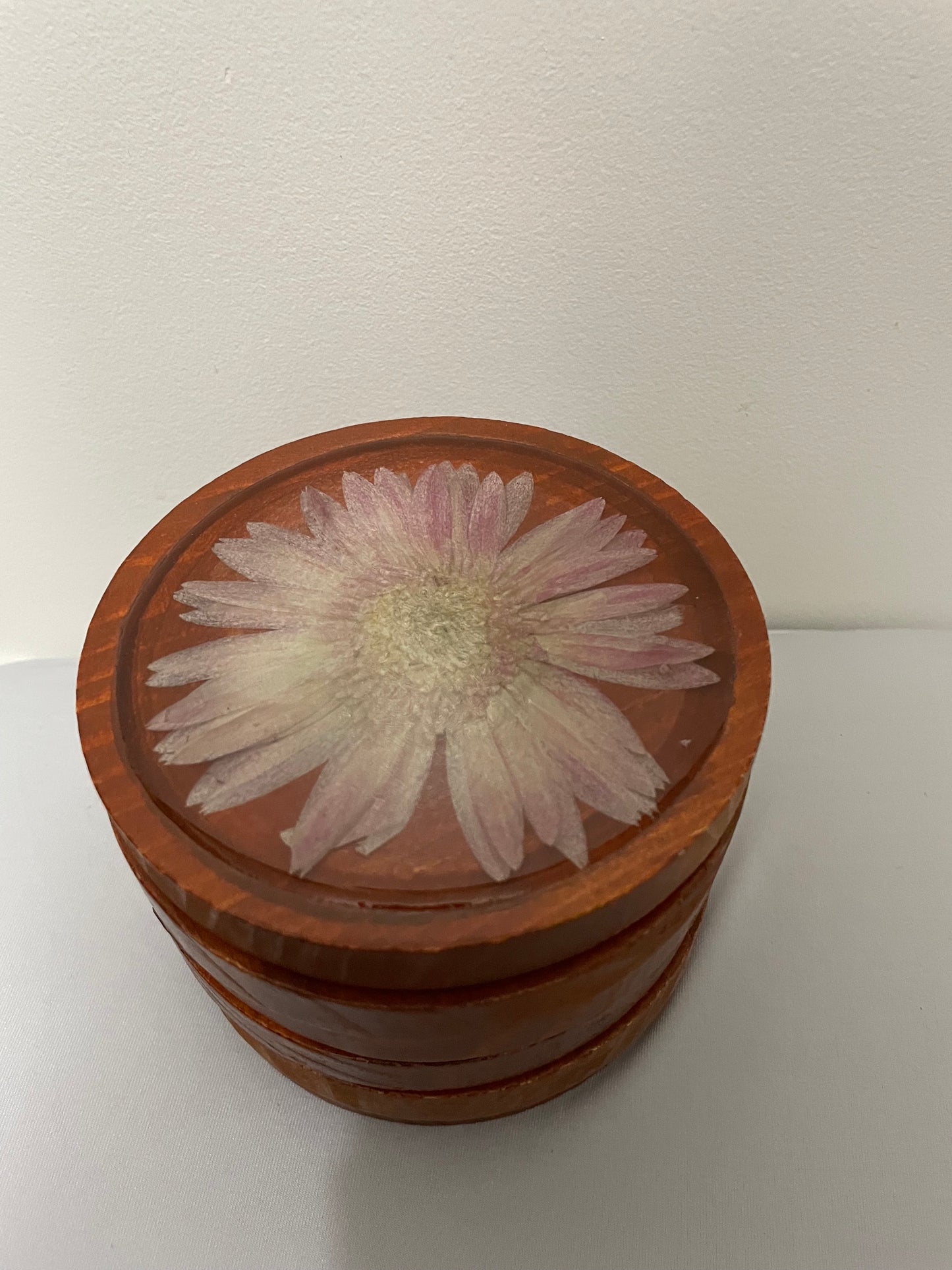 Real Flower Resin & Wood Coaster Set (7 pcs)
