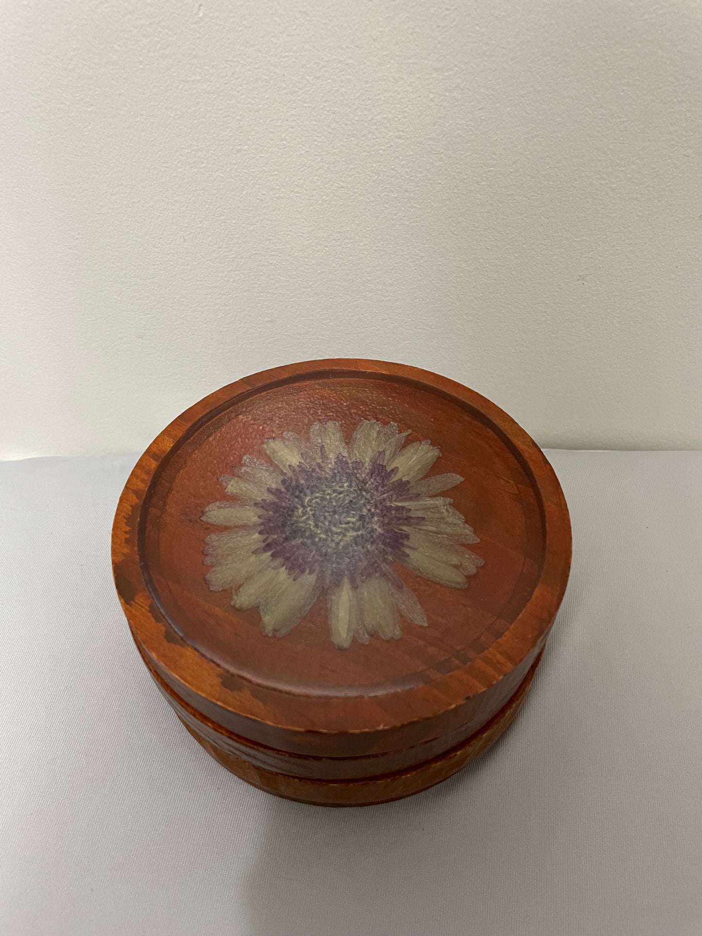 Real Flower Resin & Wood Coaster Set (7 pcs)