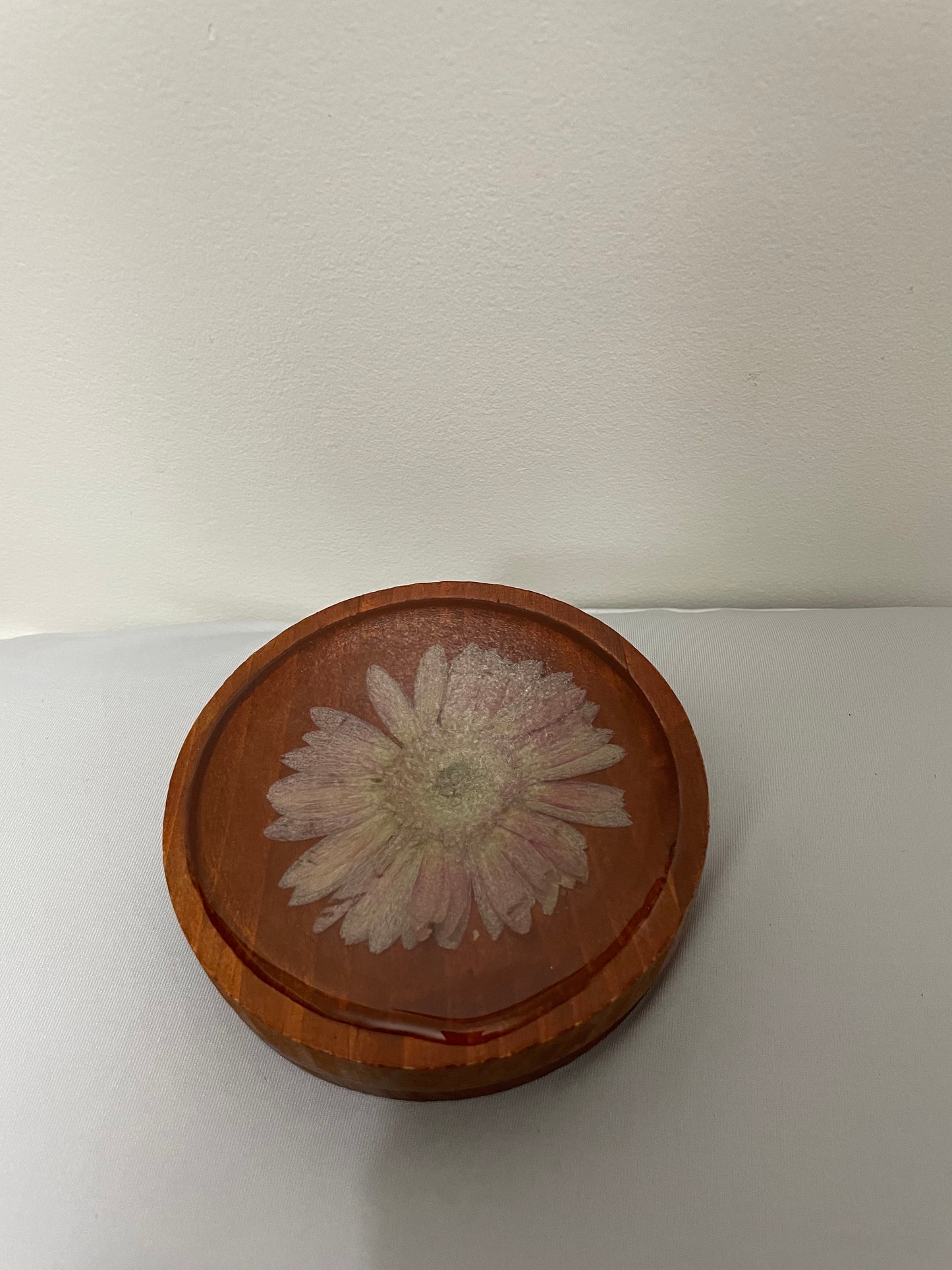 Real Flower Resin & Wood Coaster Set (7 pcs)
