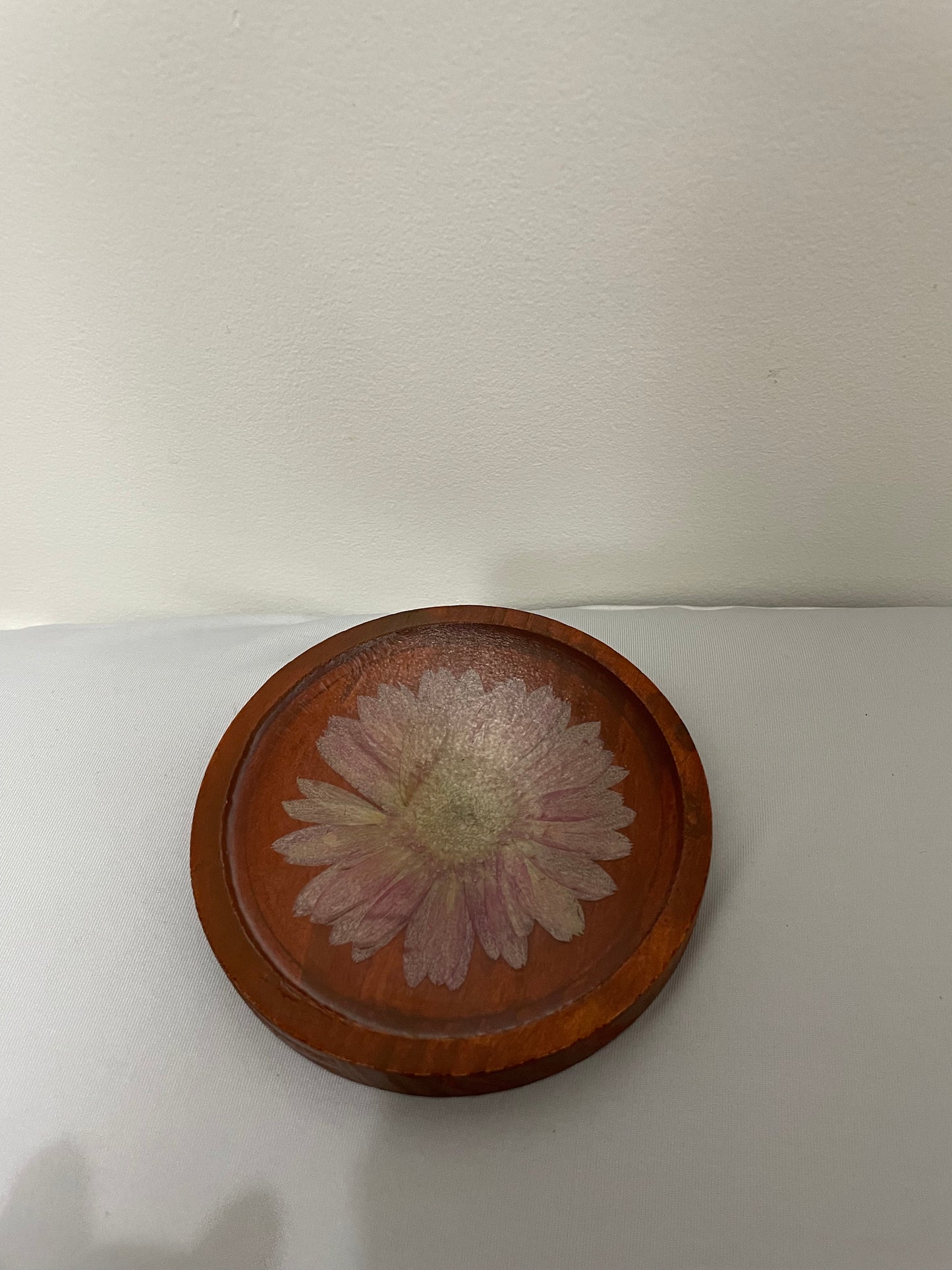 Real Flower Resin & Wood Coaster Set (7 pcs)