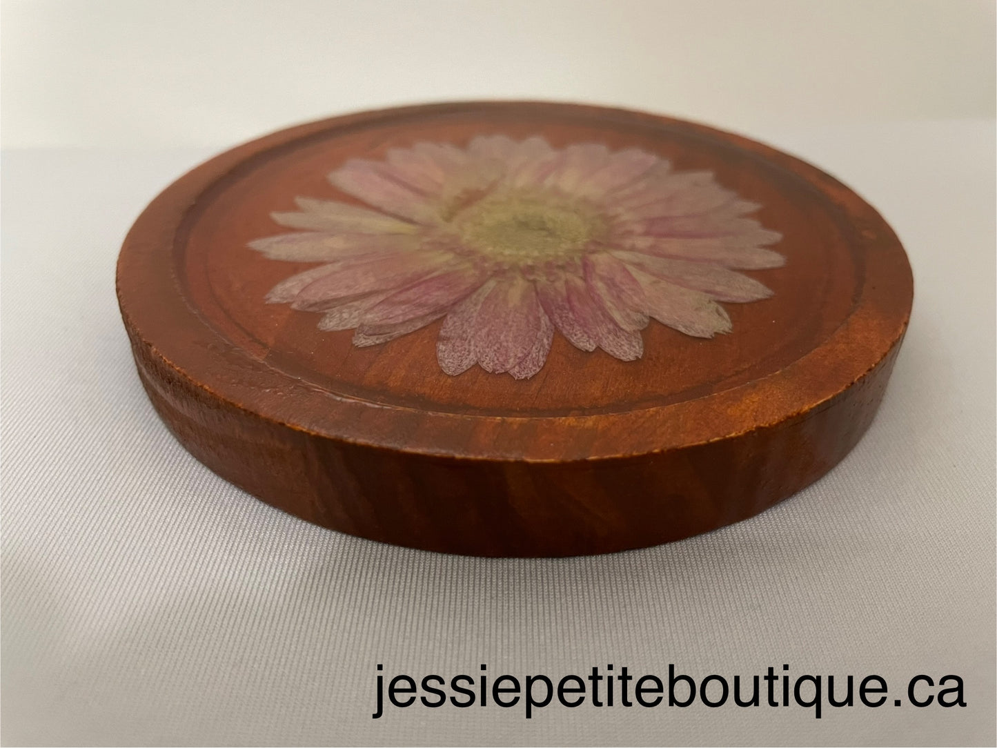 Real Flower Resin & Wood Coaster Set (7 pcs)