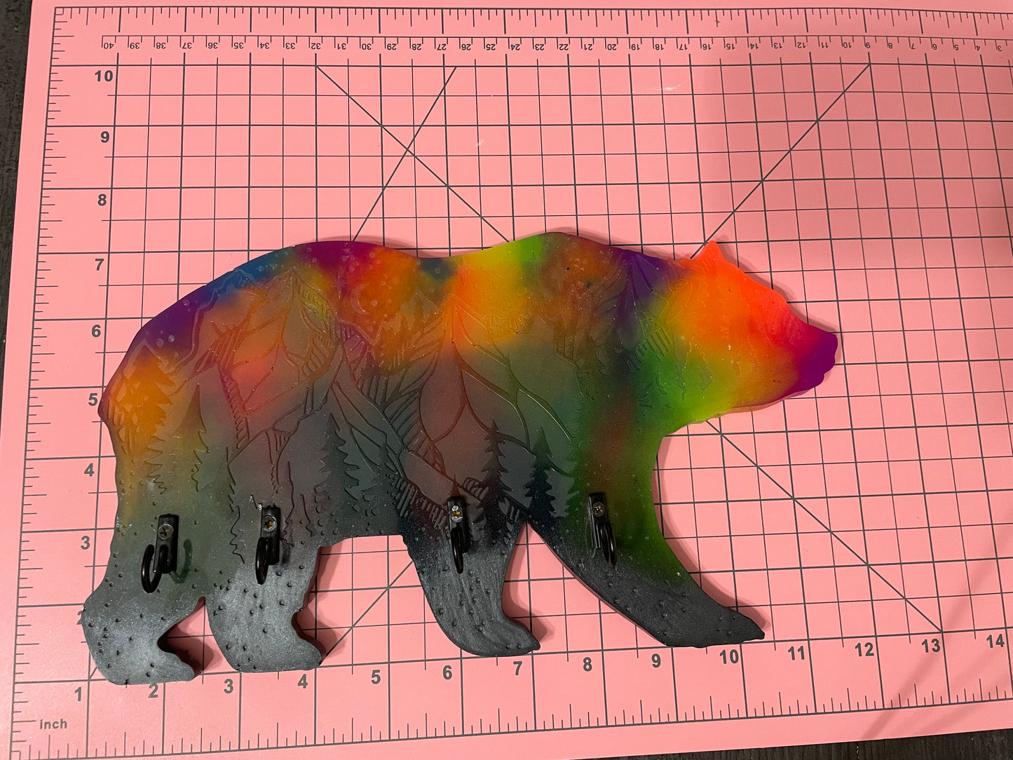 Glow in the Dark Northern Light Bear: Wall Decoration