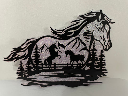 Horses Landscape: Wall Art