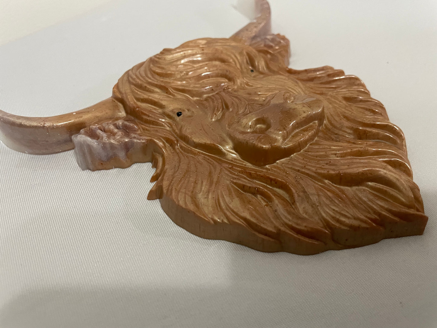 Highland Cow Resin Wall Decoration – Handcrafted Rustic Art