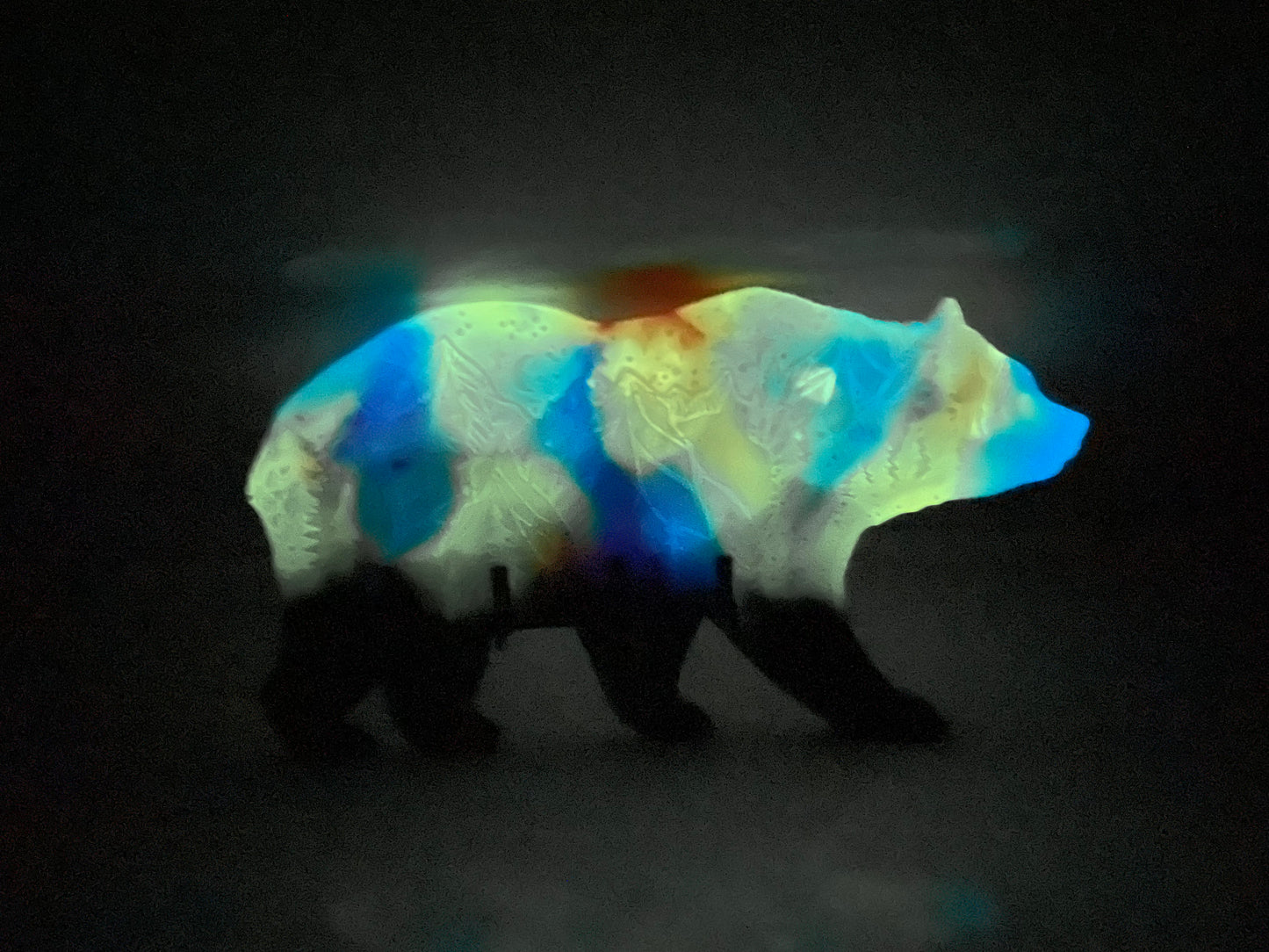 Glow in the Dark Northern Light Bear: Wall Decoration