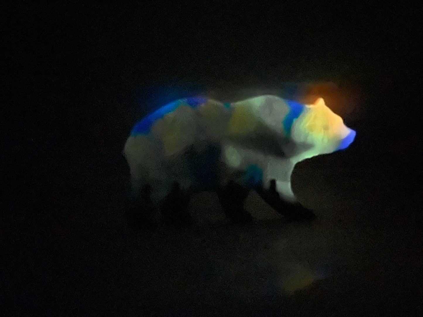 Glow in the Dark Northern Light Bear: Wall Decoration