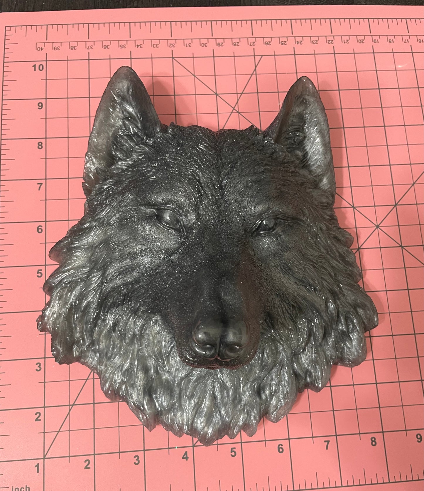 Wolf Head :Resin Wall Art