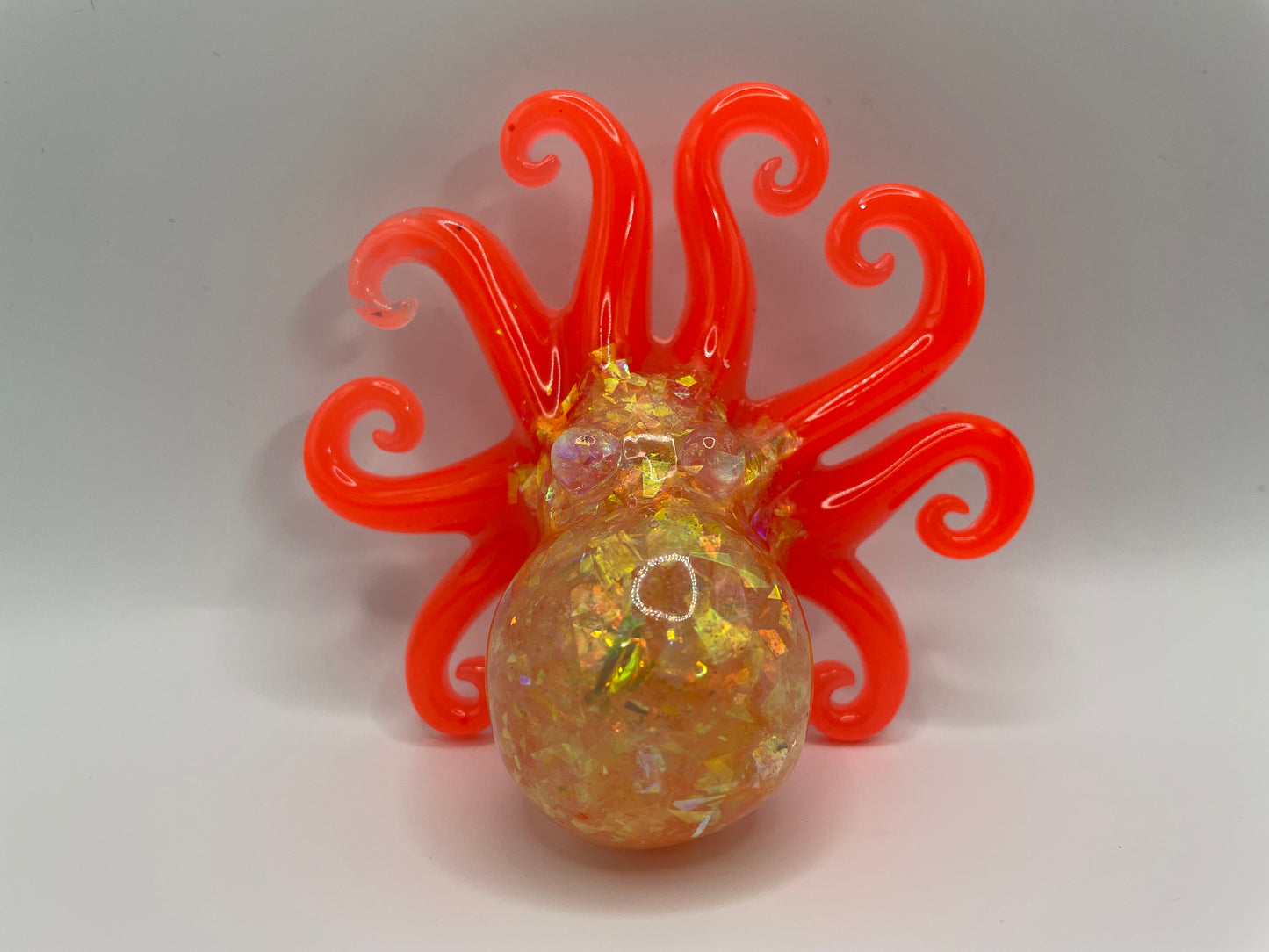 Glow-in-the-Dark Octopus Figurine – Handmade Resin Art