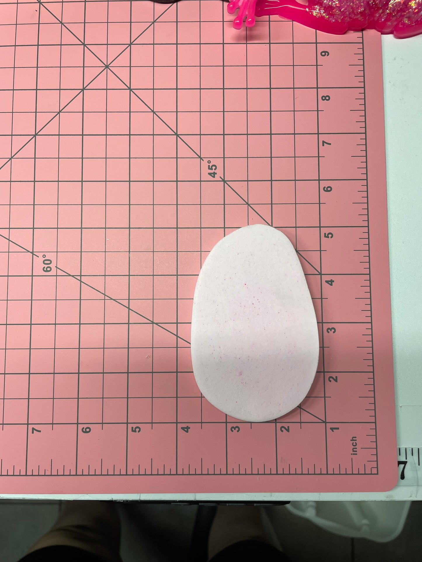 Pink Eco-Resin Base β Handcrafted Minimalist Art Base