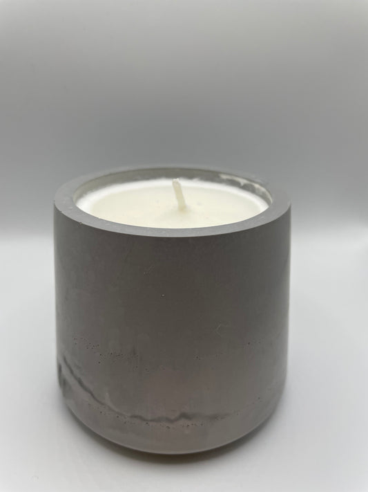 Grey Eco-Resin Candle – Clean Lemon Soy Wax