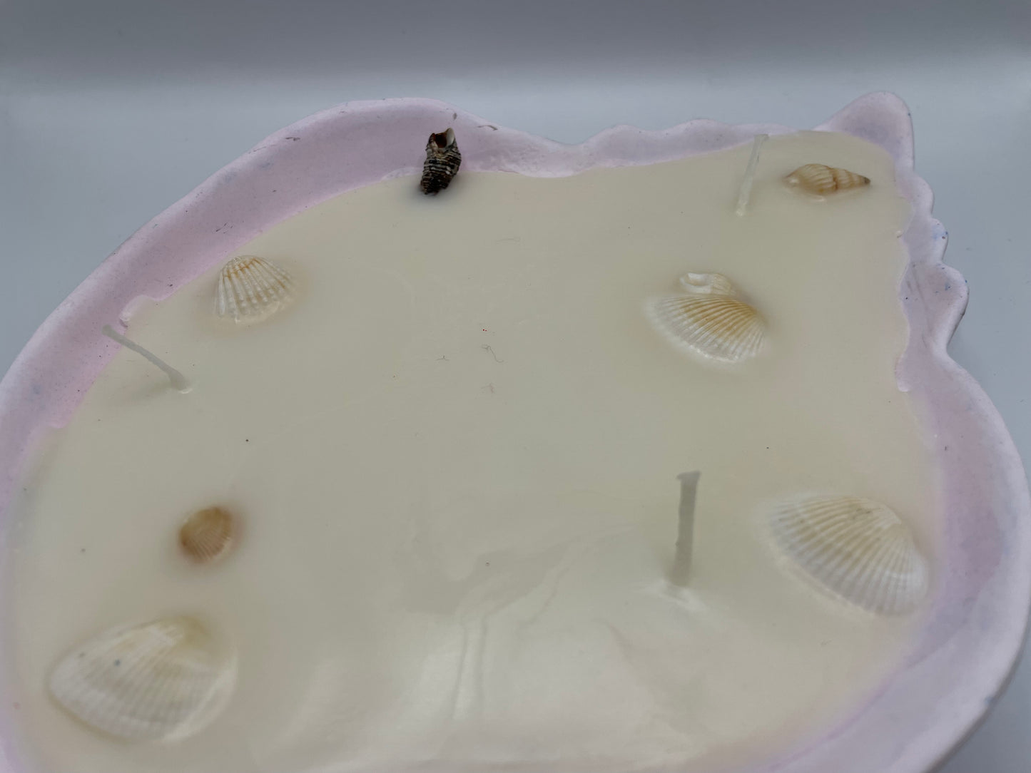 Pink Shell Eco-Resin Candle – Soy Wax with Eucalyptus Essential Oil