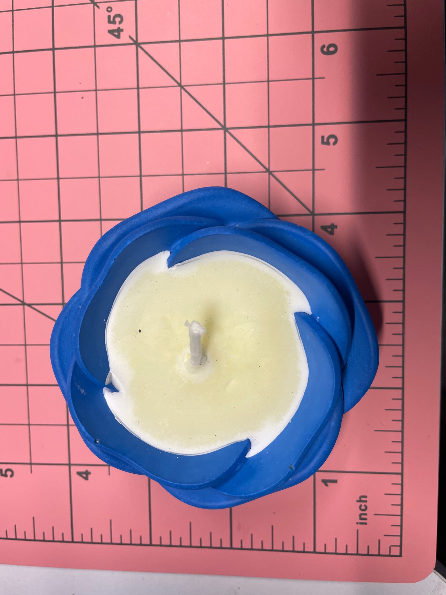 Blue Flower Eco-Resin Candle – Forest of Fir Soy Wax