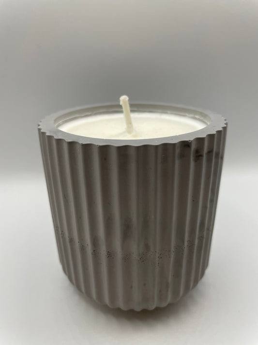 Grey Eco-Resin Candle – Clean Lemon Soy Wax