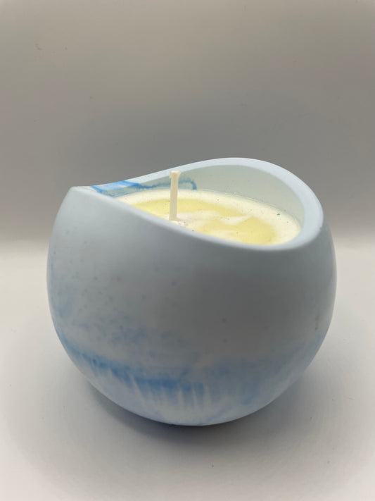 Blue Eco-Resin Candle – Forest of Firs Soy Wax