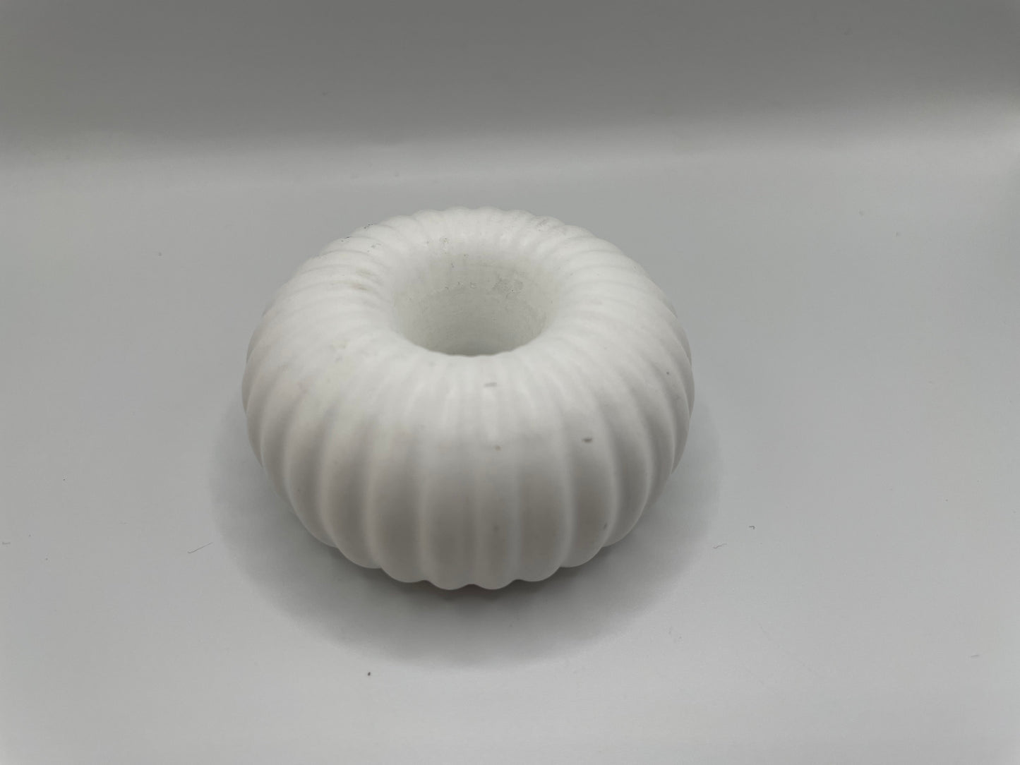 White Eco-Resin Candle Holder