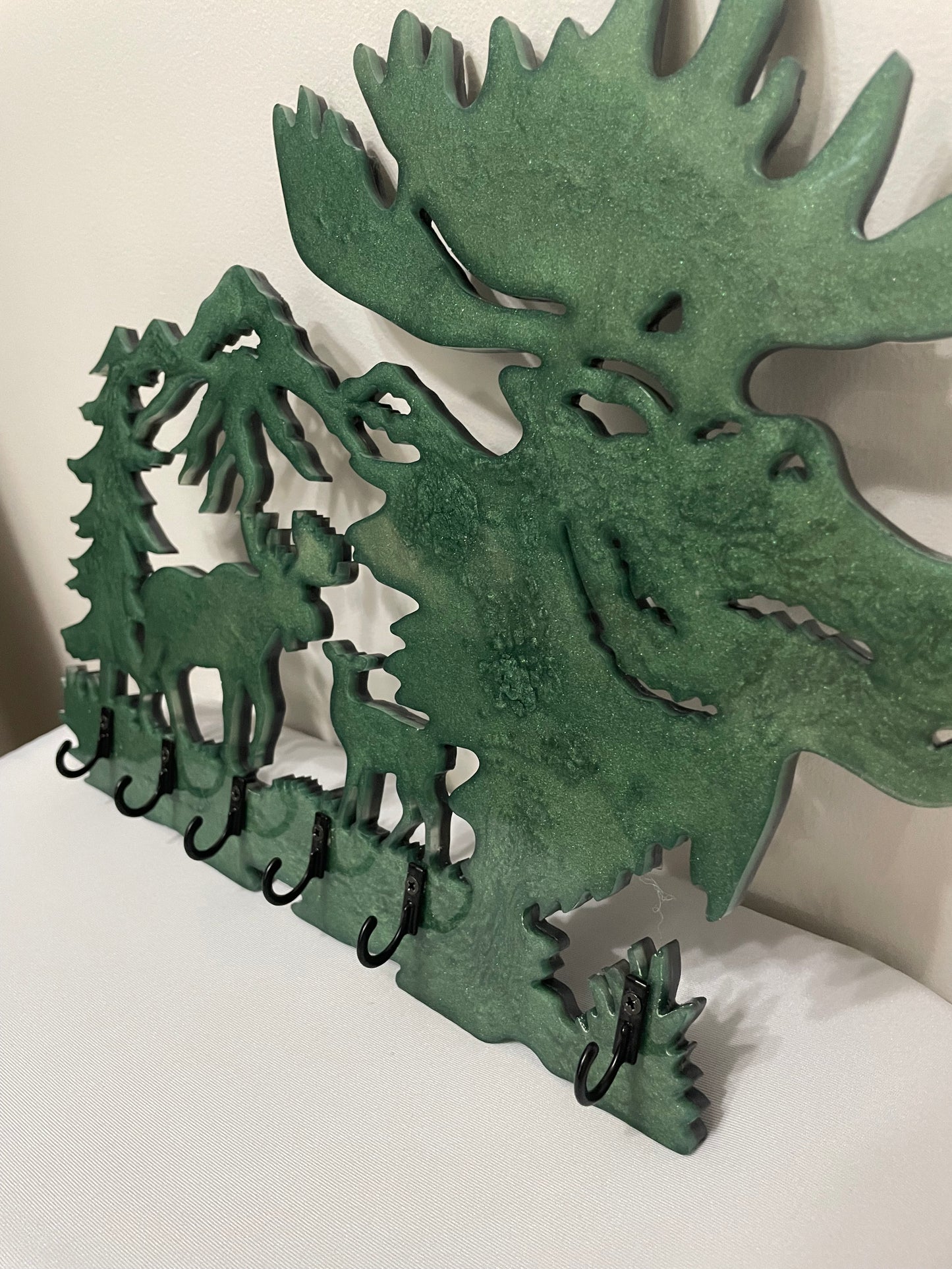 Moose with Tree: Key hanger