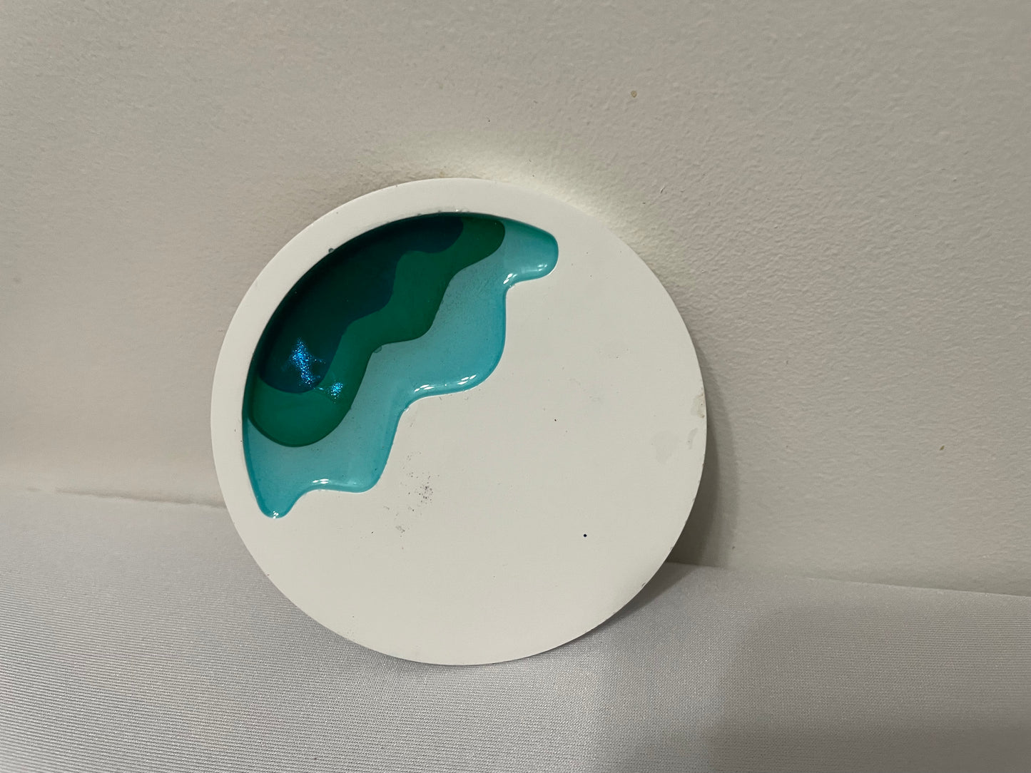 Ocean Eco Resin Coaster Set with Cork Base (Set of 4)