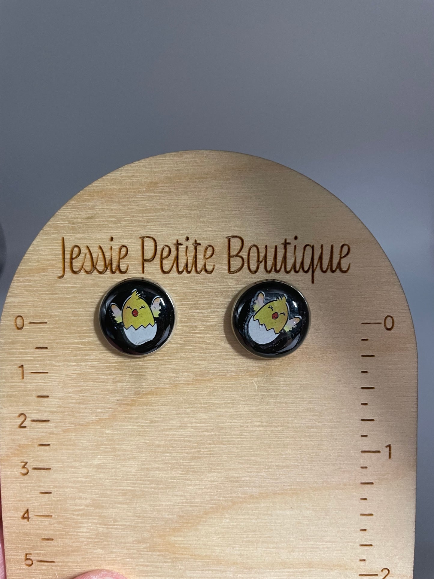 Chicken Stud Earrings β Stainless Steel