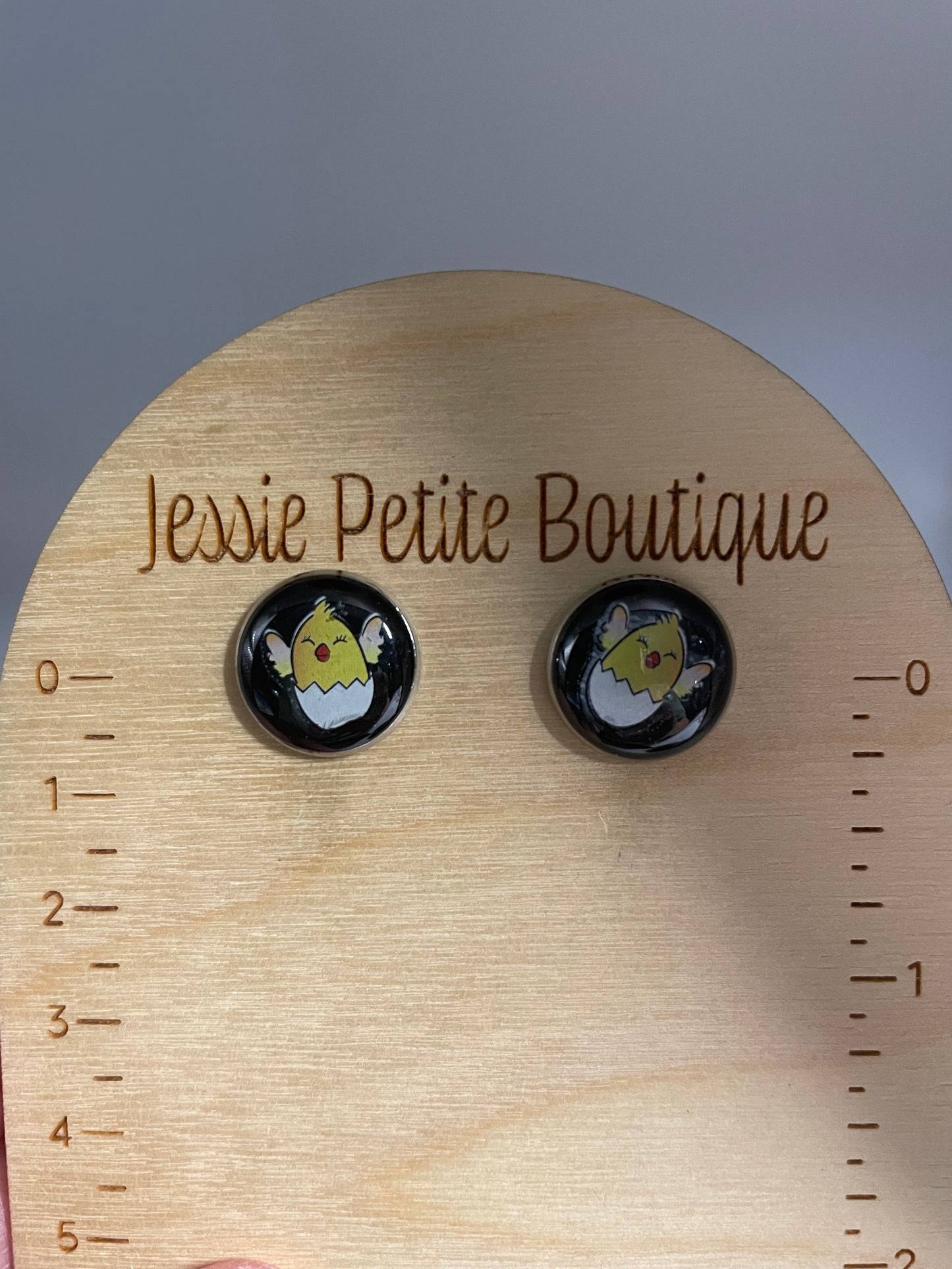 Chicken Stud Earrings β Stainless Steel