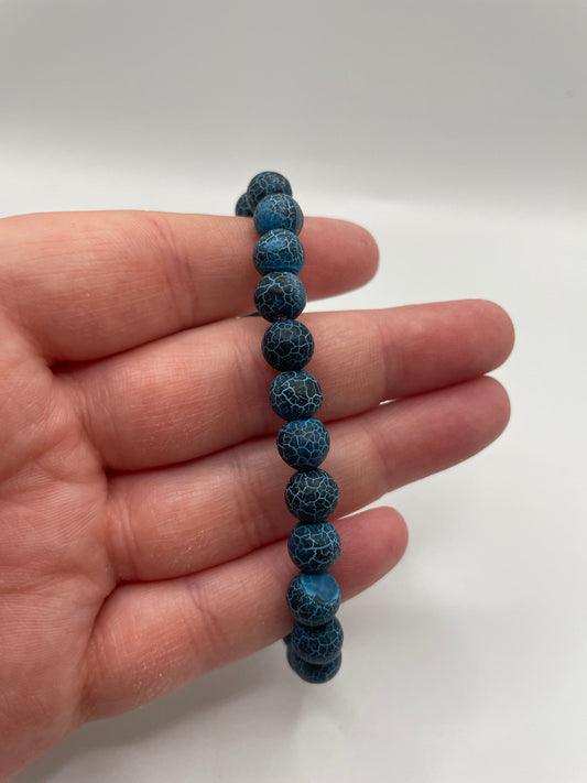 Blue Dragon Vein Beaded Bracelet