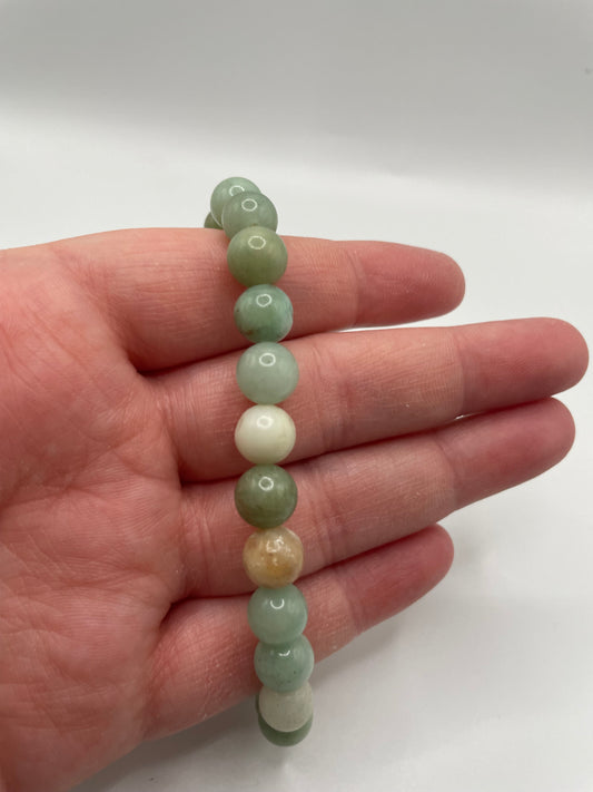 Green Natural Stone Beaded Bracelet