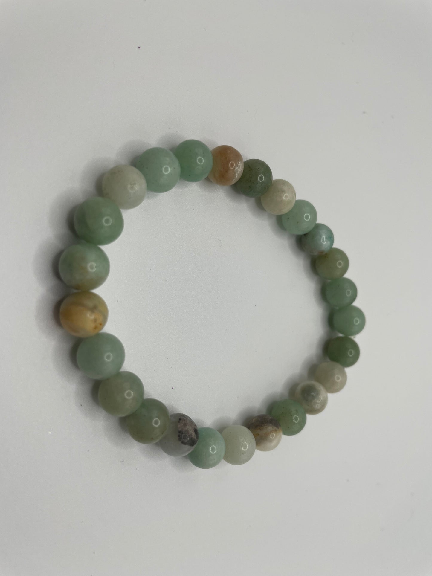 Green Natural Stone Beaded Bracelet