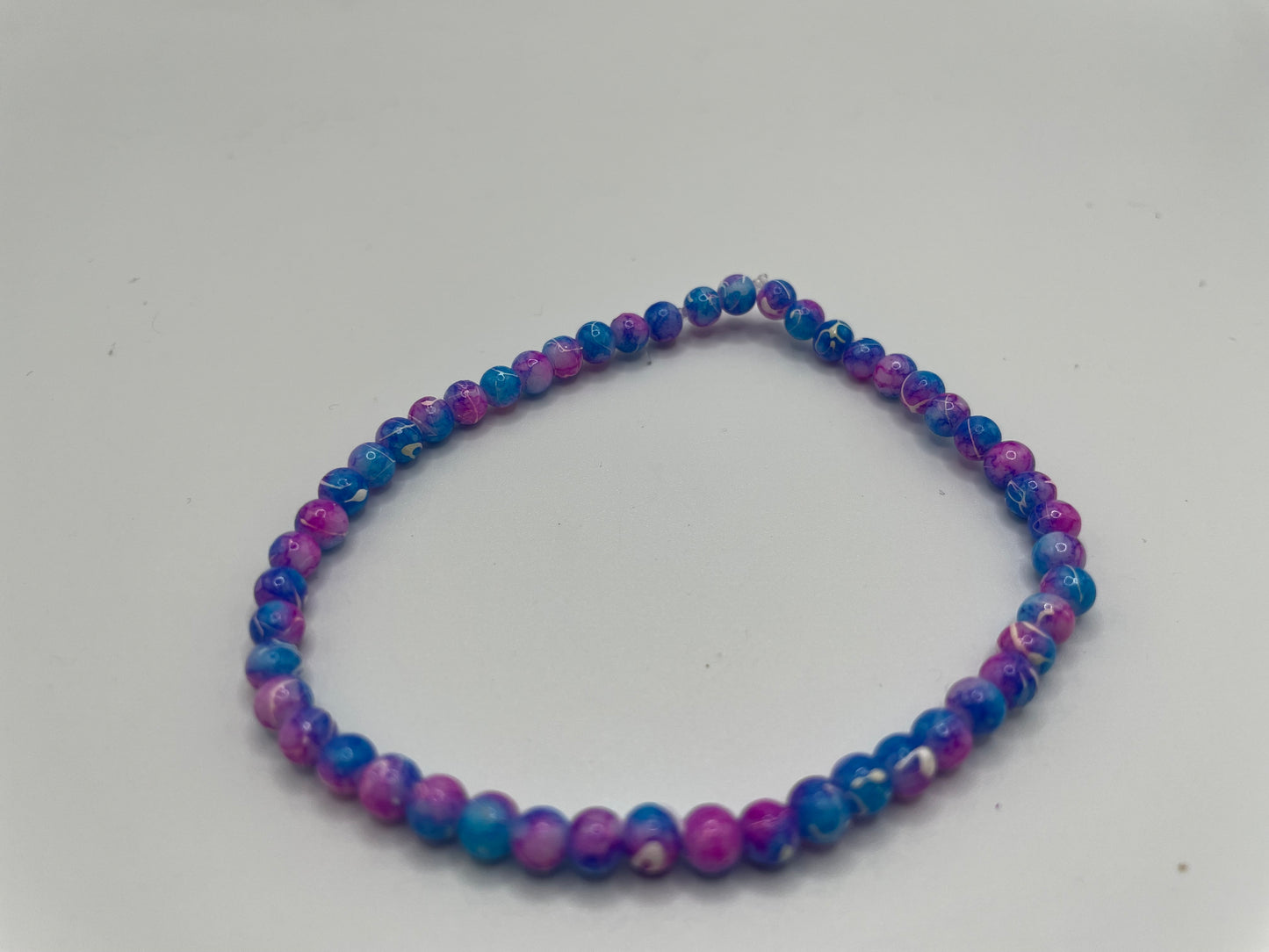 Vibrant Blue & Purple Beaded Bracelet