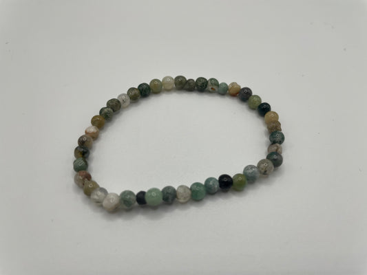 Natural Green Beaded Bracelet
