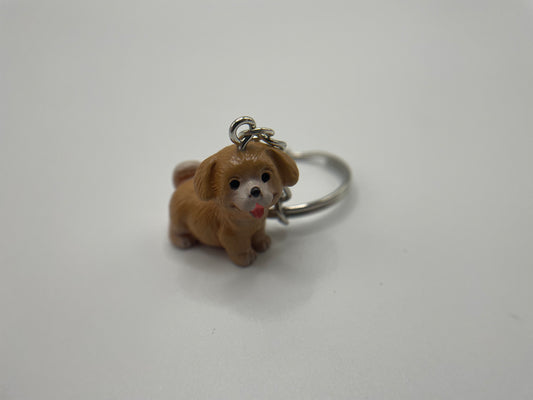 Cute Brown Dog Keychain