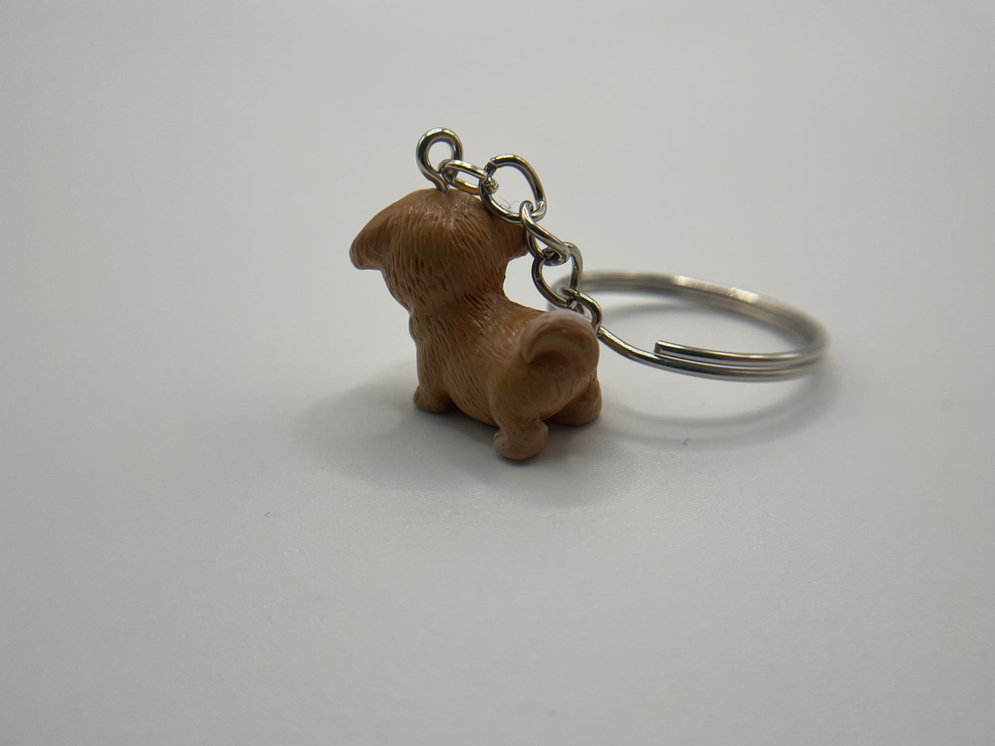 Cute Brown Dog Keychain