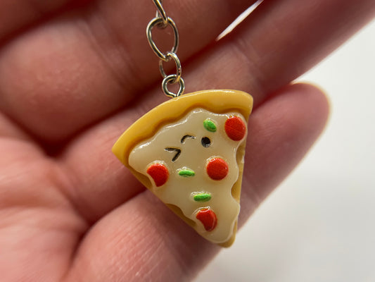 Cute Pizza Slice Keychain