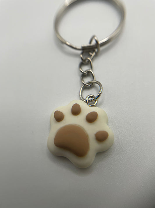 Paw Print Keychain