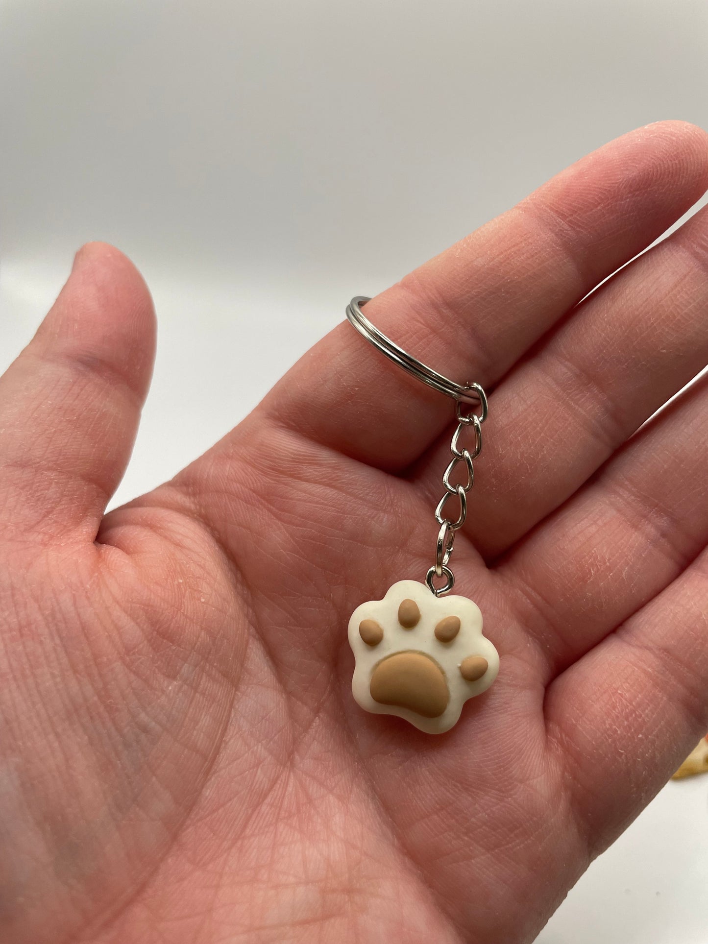 Paw Print Keychain