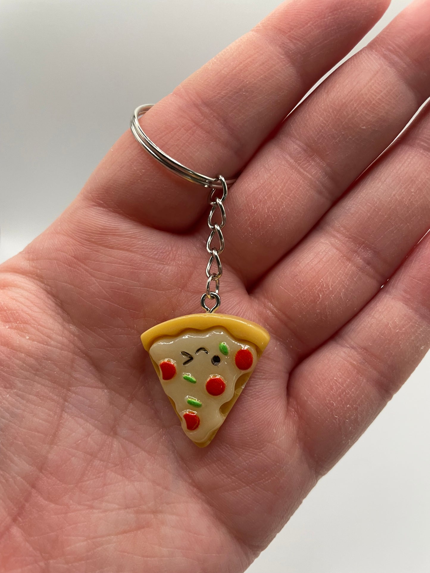 Cute Pizza Slice Keychain