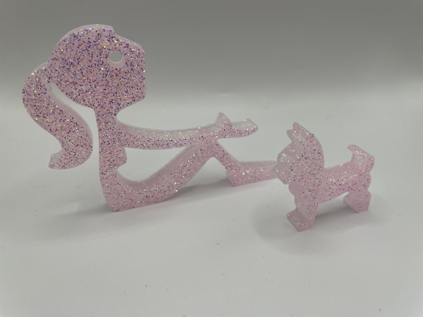 Girl and Dog Figurine Set
