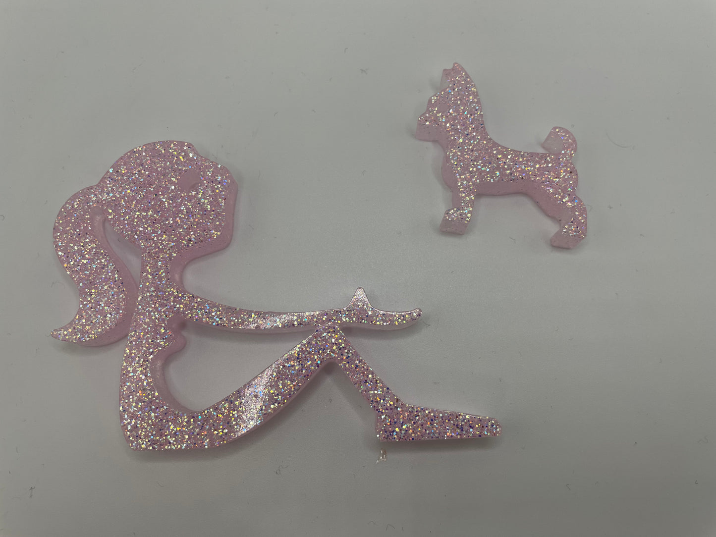 Girl and Dog Figurine Set