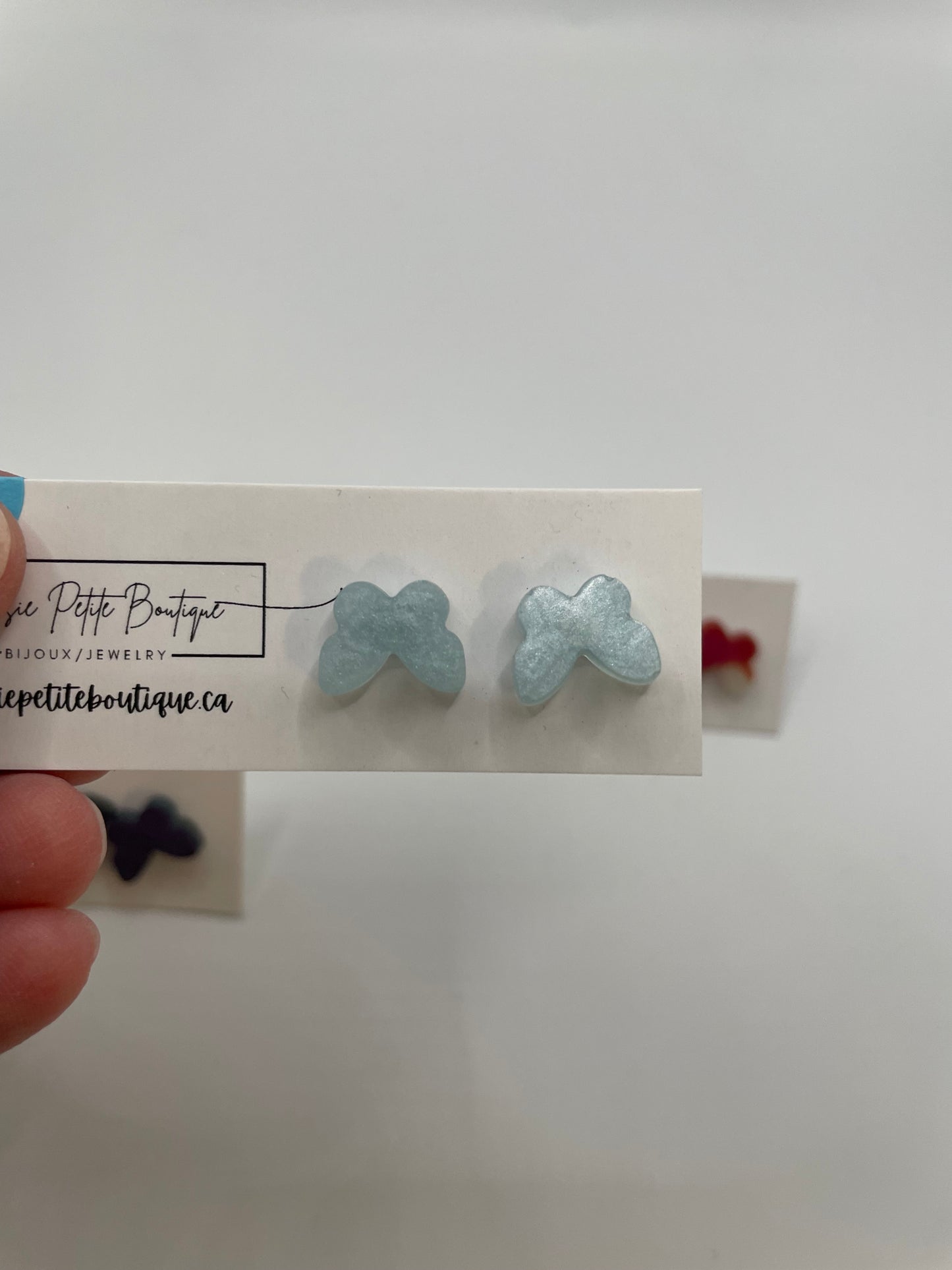 Butterfly Stud Earrings-Nickel Free