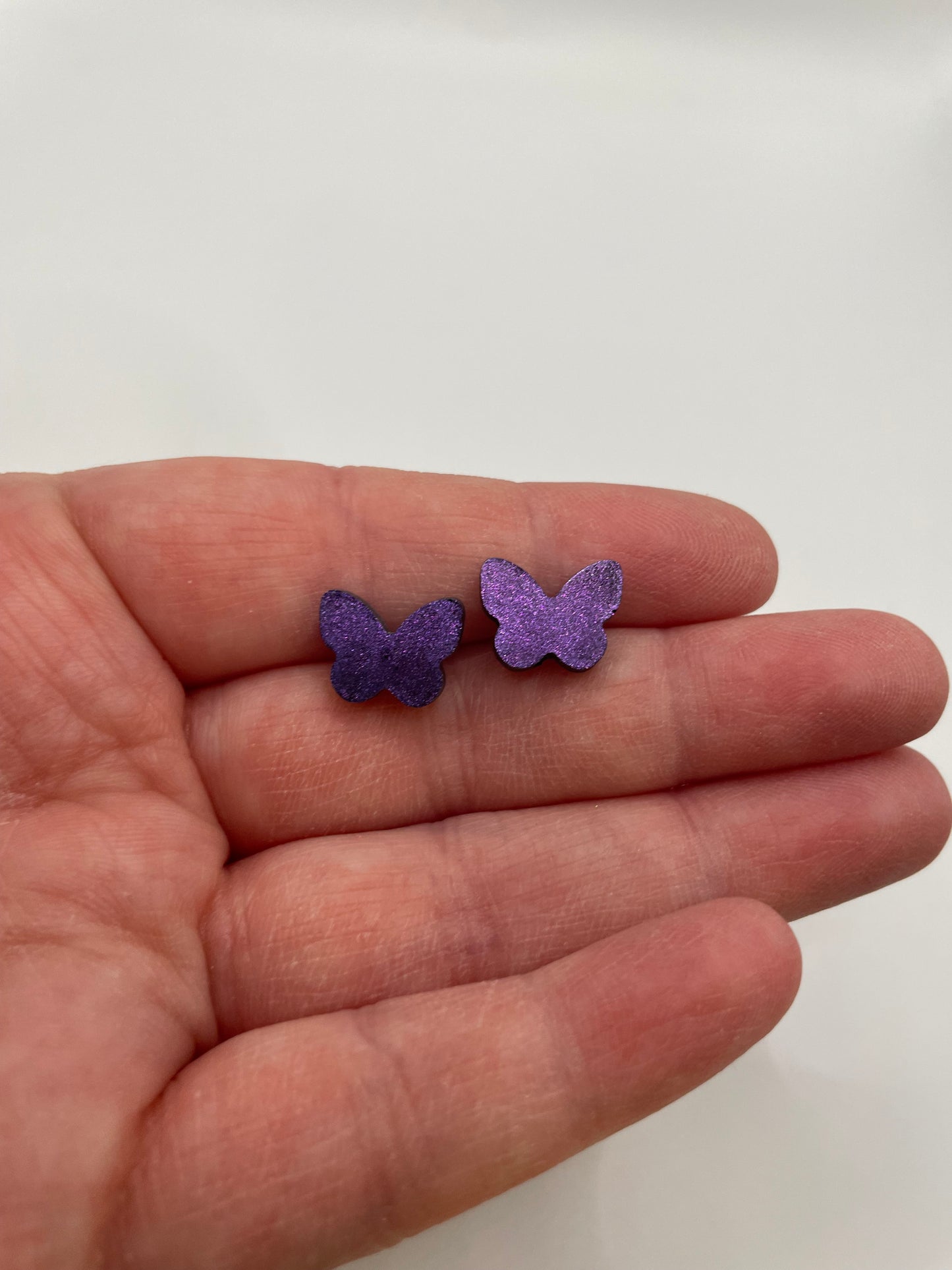 Butterfly Stud Earrings-Nickel Free