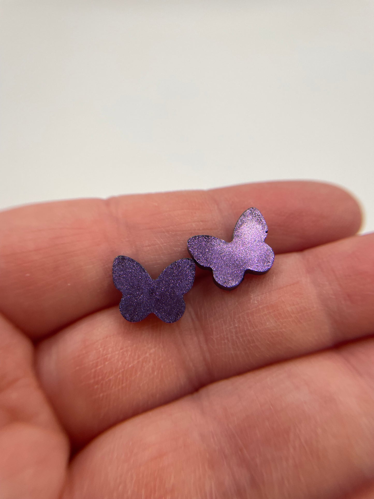 Butterfly Stud Earrings-Nickel Free