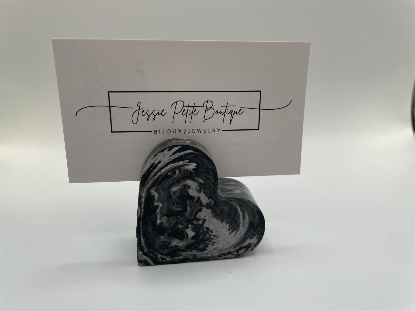 Heart-Shaped Eco-Resin Card Holder