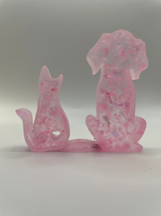 Cat + Dog Resin Figurines