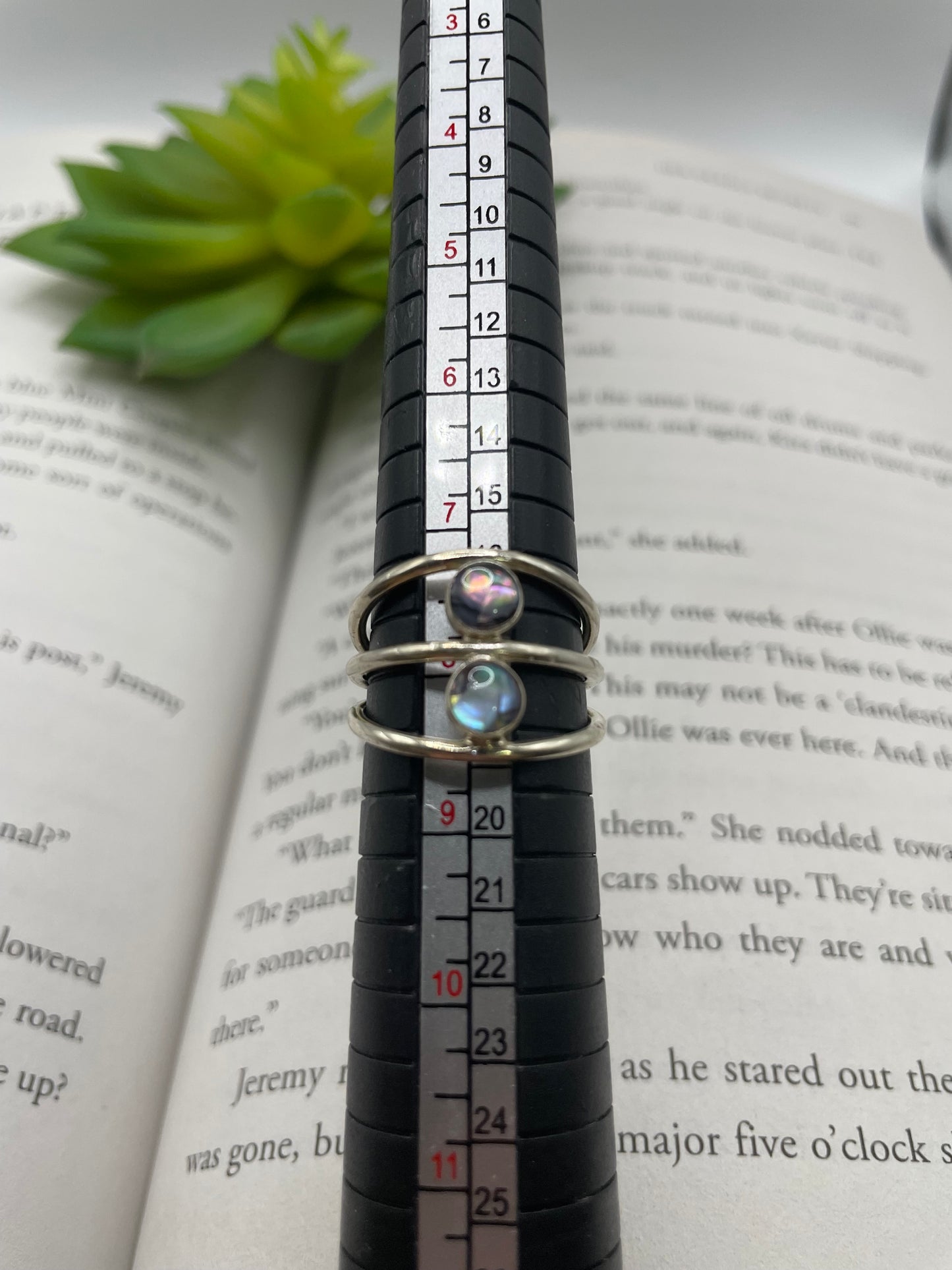 Double Shell Resin Ring-Size 8US