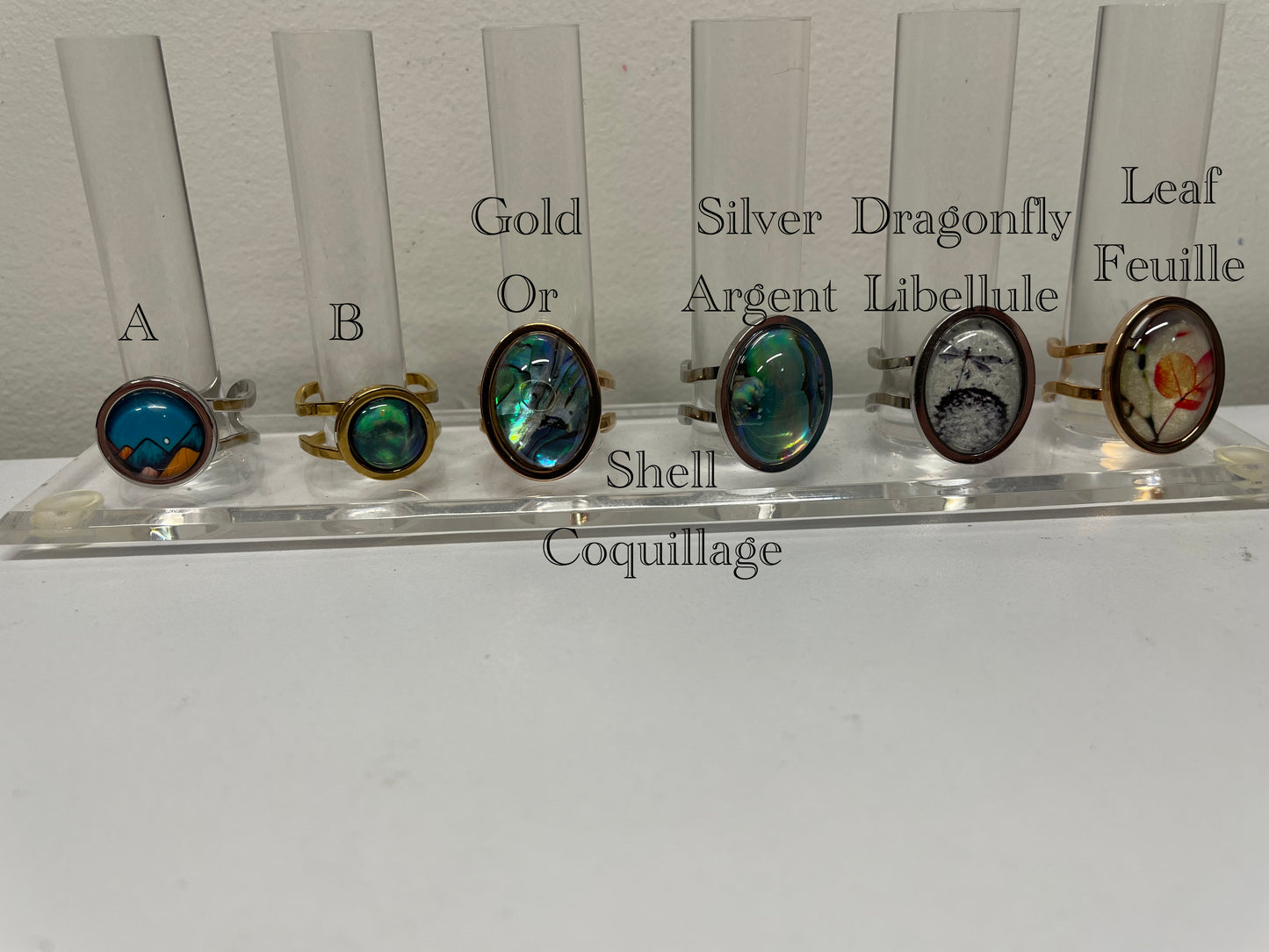 Bague ajustable en acier inoxydable – 6 modèles