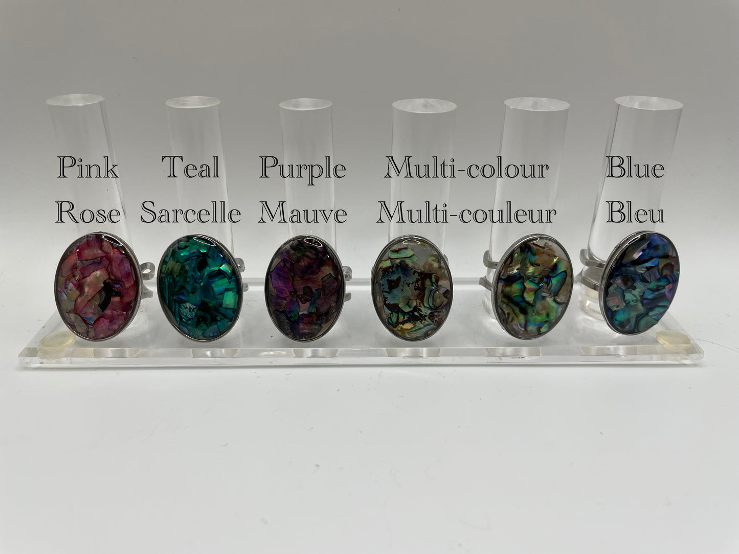 Grosse Bague Coquillage -Acier Inoxydable (Ajustable)