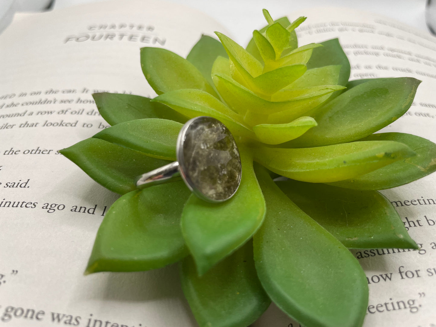 Shell Resin Ring – Stainless Steel (Adjustable)