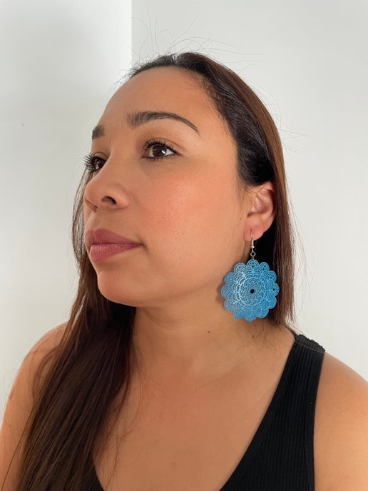 Big Clay Mandala Earrings
