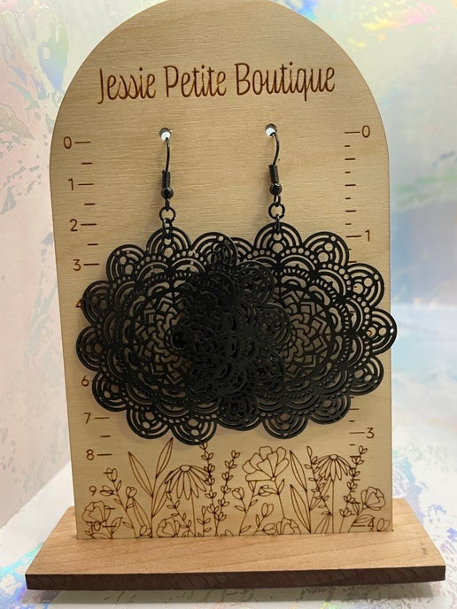 Big Clay Mandala Earrings
