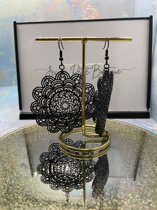 Big Clay Mandala Earrings